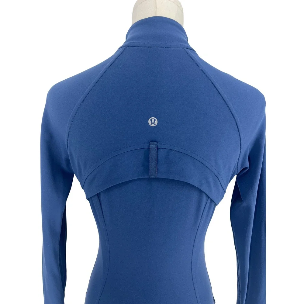 Lululemon Nulu Cropped Define Jacket Soft Denim Blue Size 4